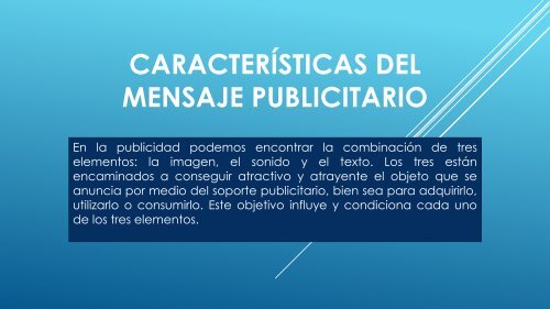 mensaje publicitario