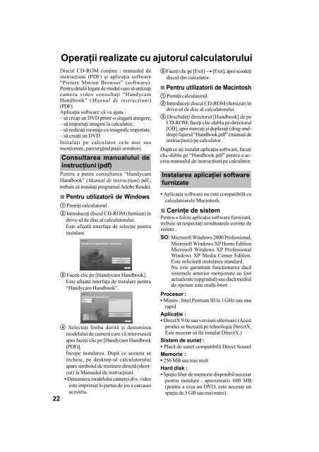 Sony DCR-SR32E - DCR-SR32E Guide de mise en route Roumain