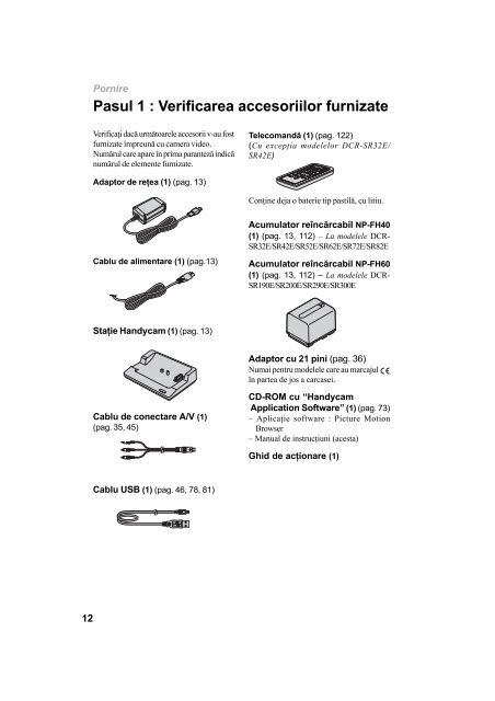 Sony DCR-SR32E - DCR-SR32E Mode d'emploi Roumain