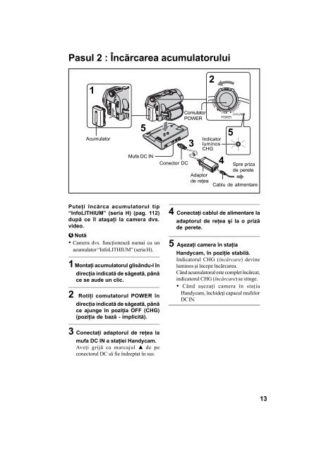 Sony DCR-SR32E - DCR-SR32E Mode d'emploi Roumain