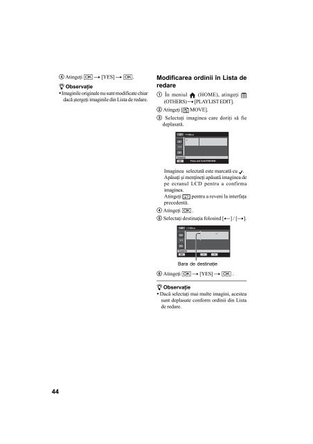 Sony DCR-SR32E - DCR-SR32E Mode d'emploi Roumain