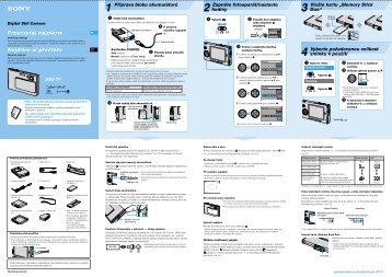 Sony DSC-T7 - DSC-T7 Istruzioni per l'uso Ceco