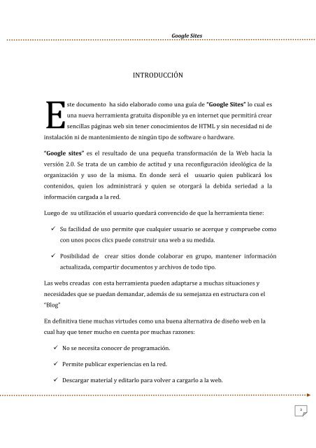 manual de google sites