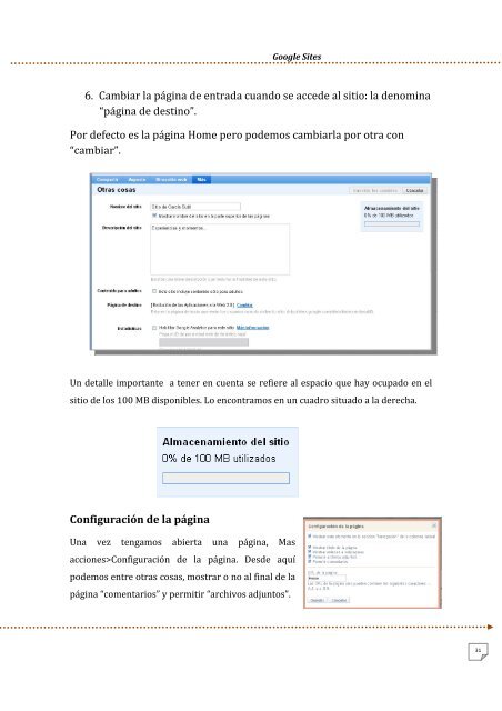 manual de google sites