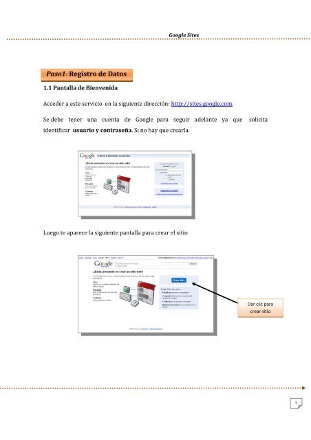 manual de google sites