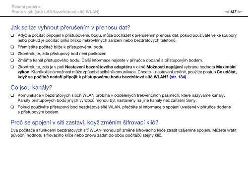 Sony VPCEB2L9E - VPCEB2L9E Mode d'emploi Tch&egrave;que