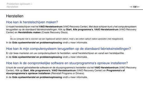 Sony VPCEB2L9E - VPCEB2L9E Mode d'emploi N&eacute;erlandais