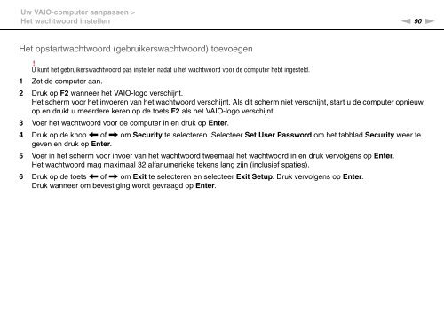 Sony VPCEB2L9E - VPCEB2L9E Mode d'emploi N&eacute;erlandais