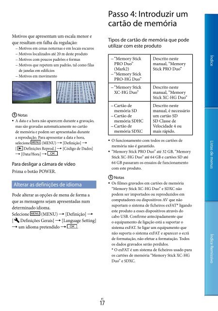 Sony DEV-50V - DEV-50V Guide pratique Portugais