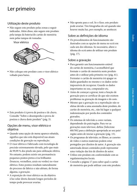 Sony DEV-50V - DEV-50V Guide pratique Portugais