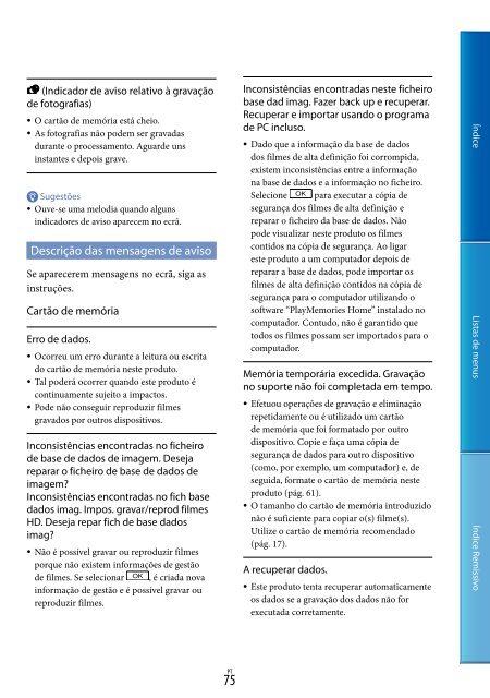 Sony DEV-50V - DEV-50V Guide pratique Portugais