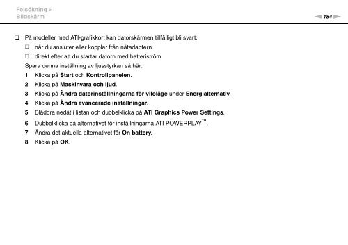 Sony VGN-SR4 - VGN-SR4 Mode d'emploi Su&eacute;dois