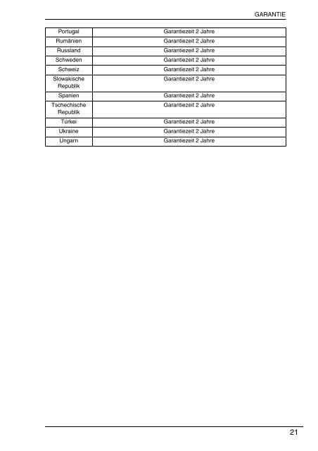 Sony VGN-SR4 - VGN-SR4 Documents de garantie Allemand