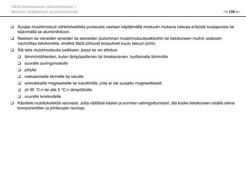 Sony VGN-SR4 - VGN-SR4 Mode d'emploi Finlandais