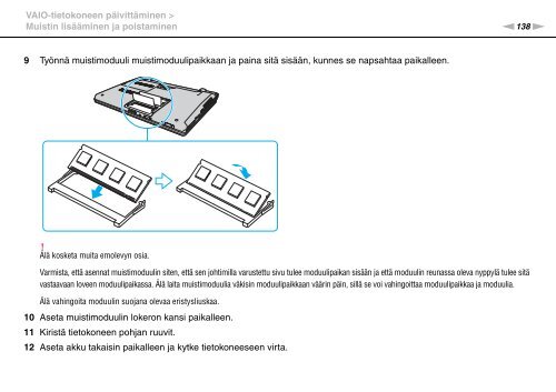 Sony VGN-SR4 - VGN-SR4 Mode d'emploi Finlandais