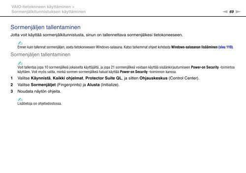 Sony VGN-SR4 - VGN-SR4 Mode d'emploi Finlandais