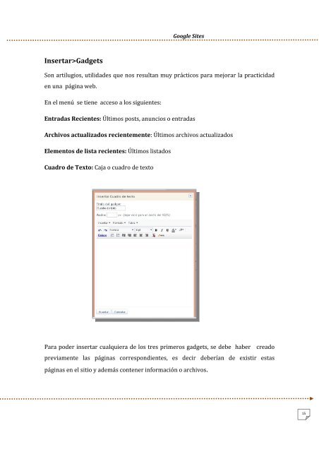 manual de google sites