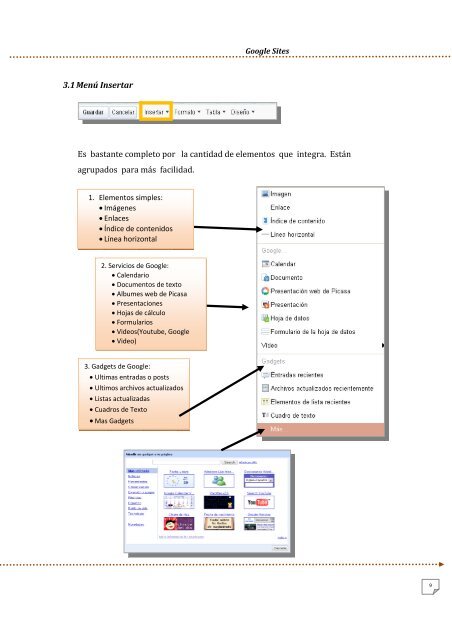 manual de google sites