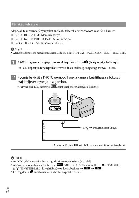 Sony HDR-CX116E - HDR-CX116E Consignes d&rsquo;utilisation Tch&egrave;que