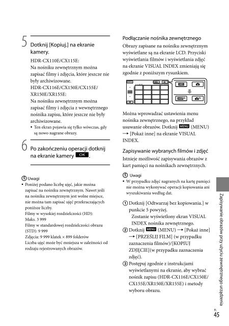 Sony HDR-CX116E - HDR-CX116E Consignes d&rsquo;utilisation Tch&egrave;que