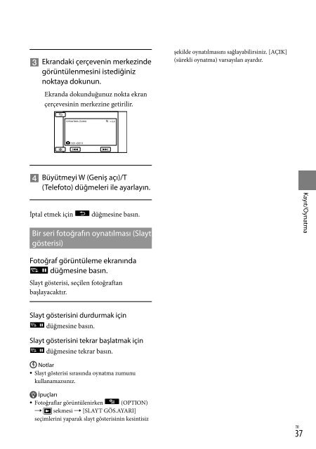 Sony HDR-CX116E - HDR-CX116E Consignes d&rsquo;utilisation Turc