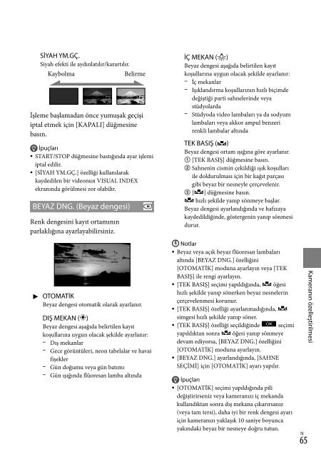 Sony HDR-CX116E - HDR-CX116E Consignes d&rsquo;utilisation Turc