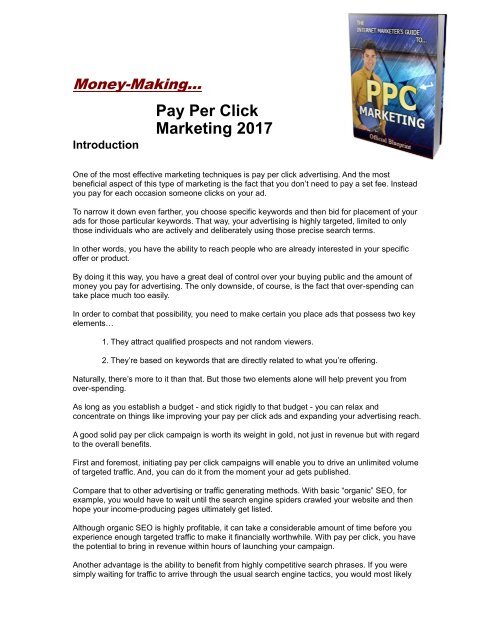 PPC Marketing 2017