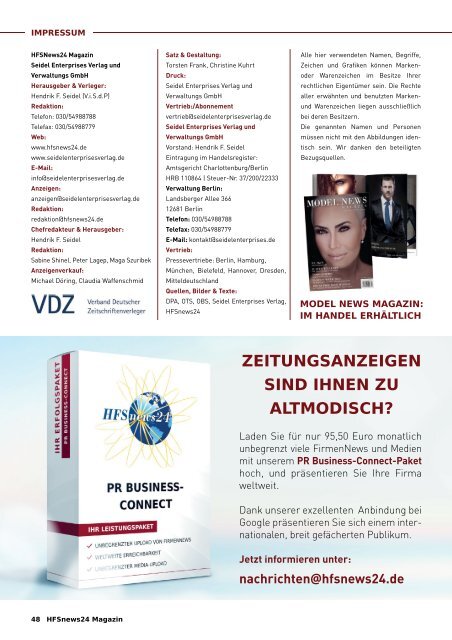 HFSnews24 Print Ausgabe 2/2017