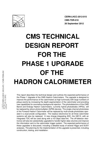 cms technical design report for the phase 1 upgrade of the hadron ...