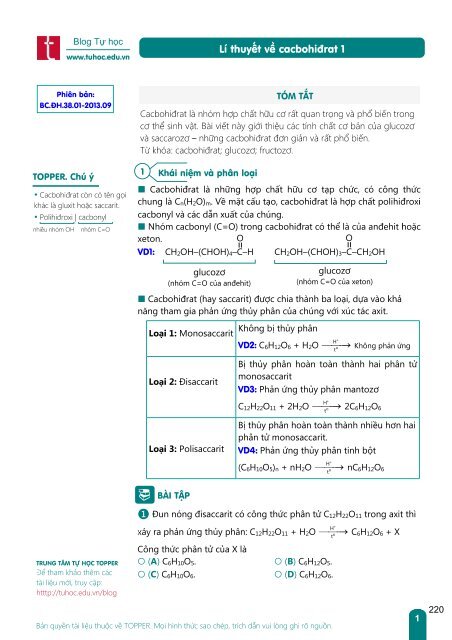 BÀI TẬP TRẮC NGHIỆM HÓA HỮU CƠ CẨM NANG DÙNG LUYỆN THI THPTQG CHẤT LƯỢNG CAO (COLOR BOOK)