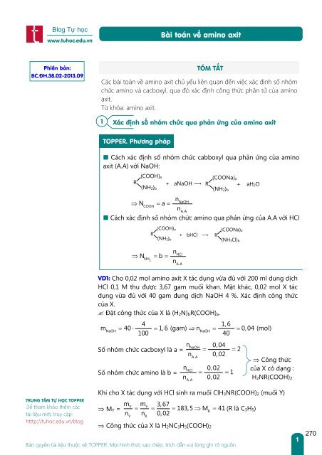 BÀI TẬP TRẮC NGHIỆM HÓA HỮU CƠ CẨM NANG DÙNG LUYỆN THI THPTQG CHẤT LƯỢNG CAO (COLOR BOOK)