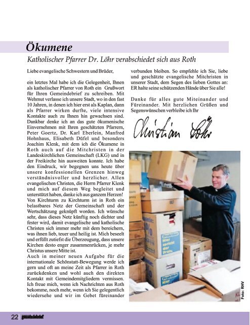 Evang. Kirchengemeinde Roth - Gemeindebrief Juni - August 2017