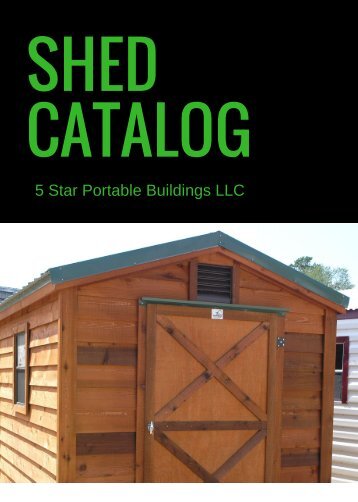 Shed Catalog 2017