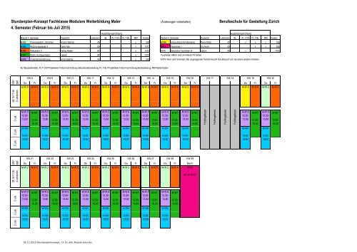 Stundenplan-Konzept Fachklasse Modulare Weiterbildung Maler ...