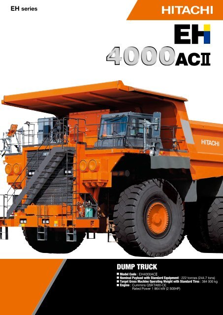 EH series - Hitachi Construction Machinery