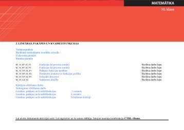 2. LINEĀRAS, PAKĀPES UN KVADRĀTFUNKCIJAS Temata ...