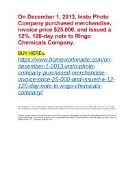 On December 1, 2013, Insto Photo Company purchased merchandise, invoice price $25,000, and issued a 12%, 120-day note to Ringo Chemicals Company.