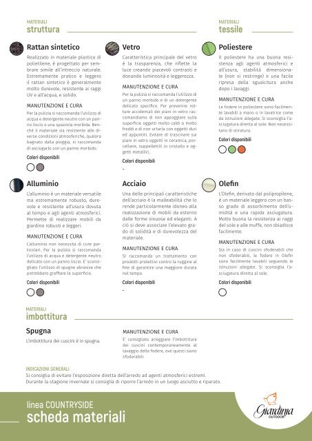 Catalogo Arredo Esterno Giardinia