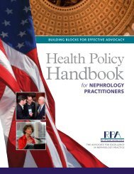The RPA Health Policy Handbook - Renal Physicians Association