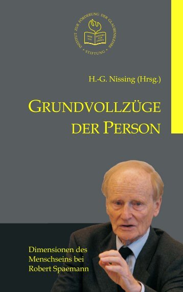 Grundvollzüge der Person - Institut zur Förderung der Glaubenslehre