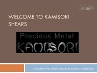 10 Reasons Why Shears Scissors by Kamisori are the Best