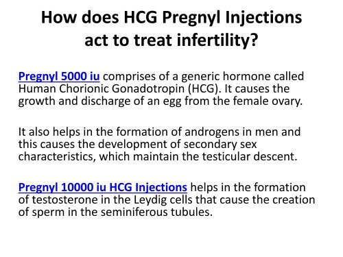Buy HCG Pregnyl 5000 iu 10000 iu Injections Online at GenericEPharmacy