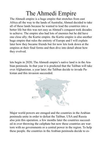 The Ahmedi Empire