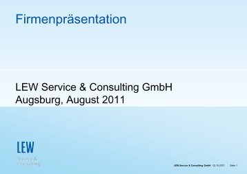 Hans-Peter Kempfle - LEW Service & Consulting