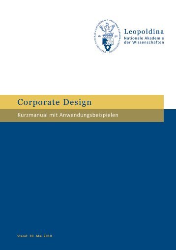 Leopoldina Corporate Design Manual (German, pdf)