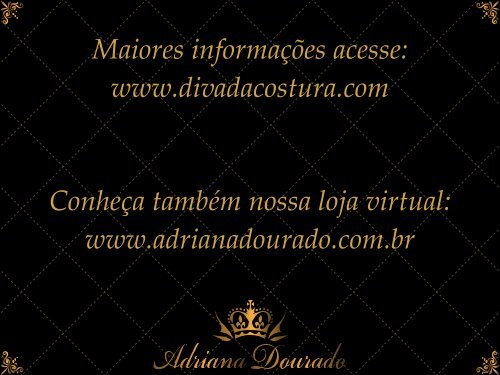 Catalogo Diva da Costura By Adriana Dourado