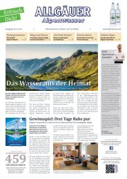 Allgäuer Alpenwasser Zeitung Ausgabe Juni 2016