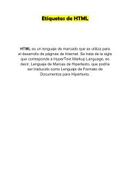 Etiquetas de HTML