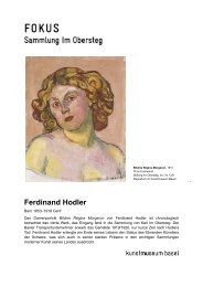 Ferdinand Hodler - Sammlung Im Obersteg