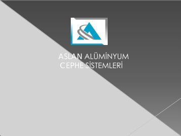 Aslan  Aluminyum Sunum2